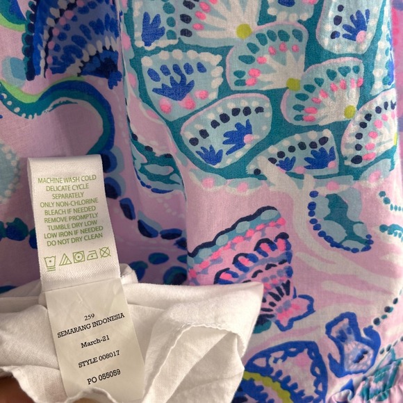 Lilly Pulitzer Everly Halter Long Maxi Dress Lilac Beach Vacation Resort Size XL - Picture 6 of 9